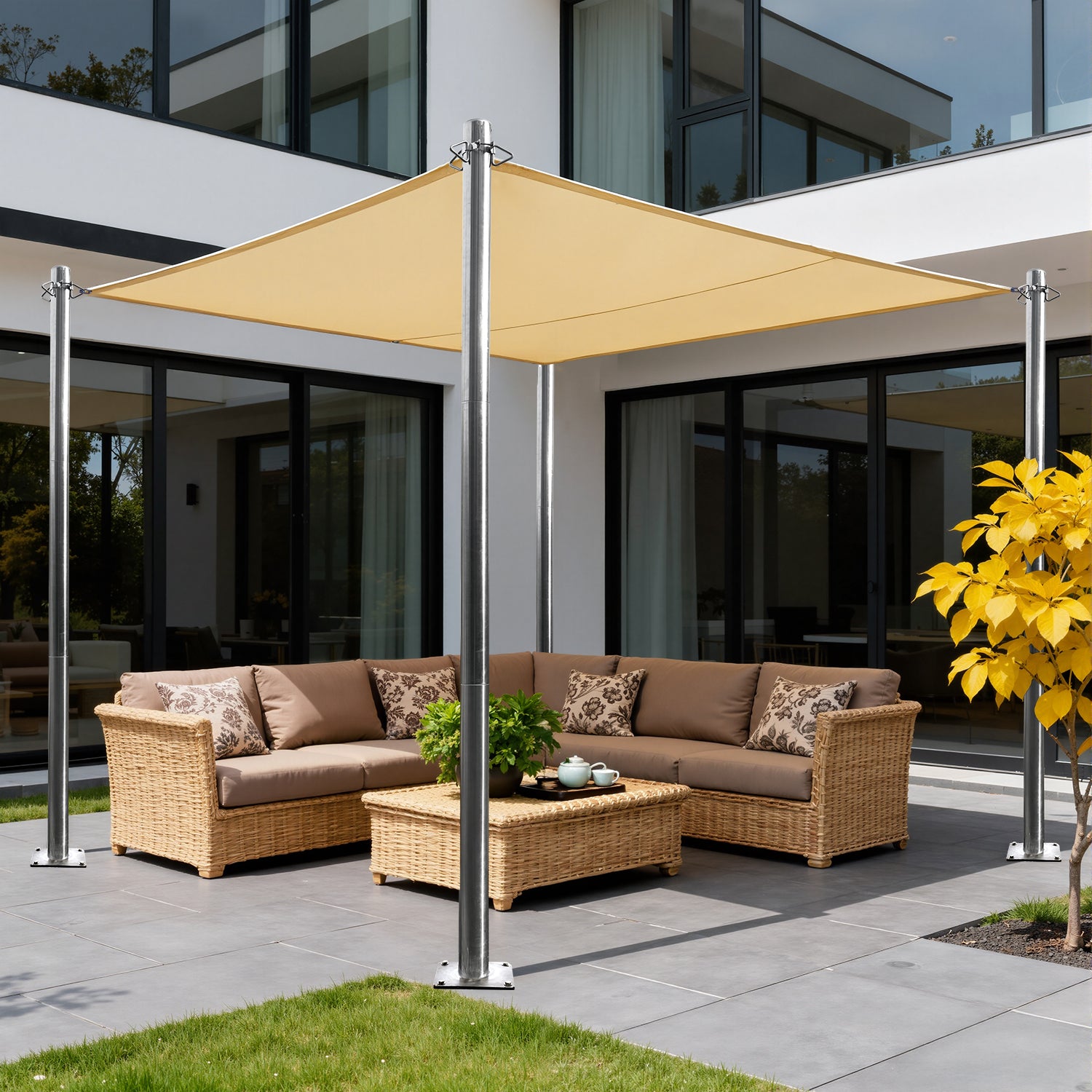 Heavy Duty Stainless Steel Sun Shade Sail Support Pole