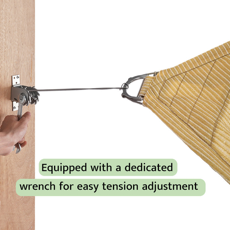 Sun Shade Sail Tension Wire Rope Hardware Kit