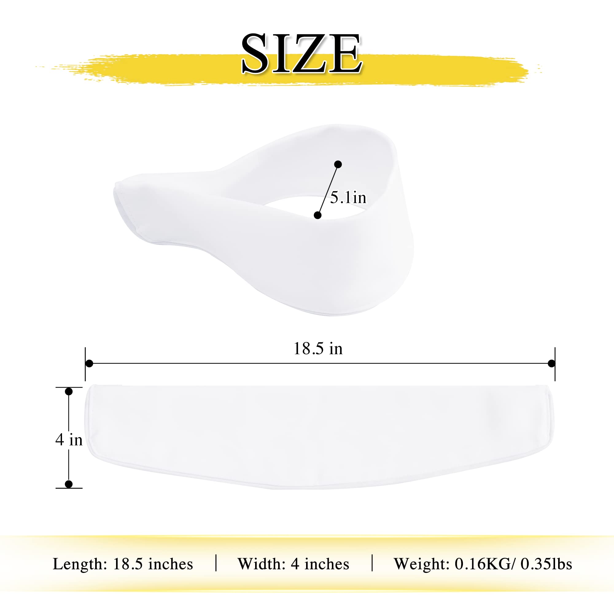 KGORGE magnetic decorative outdoor curtain tie back size: 18.5"L x 4"W, 5.1" loop diameter, 0.35 lbs