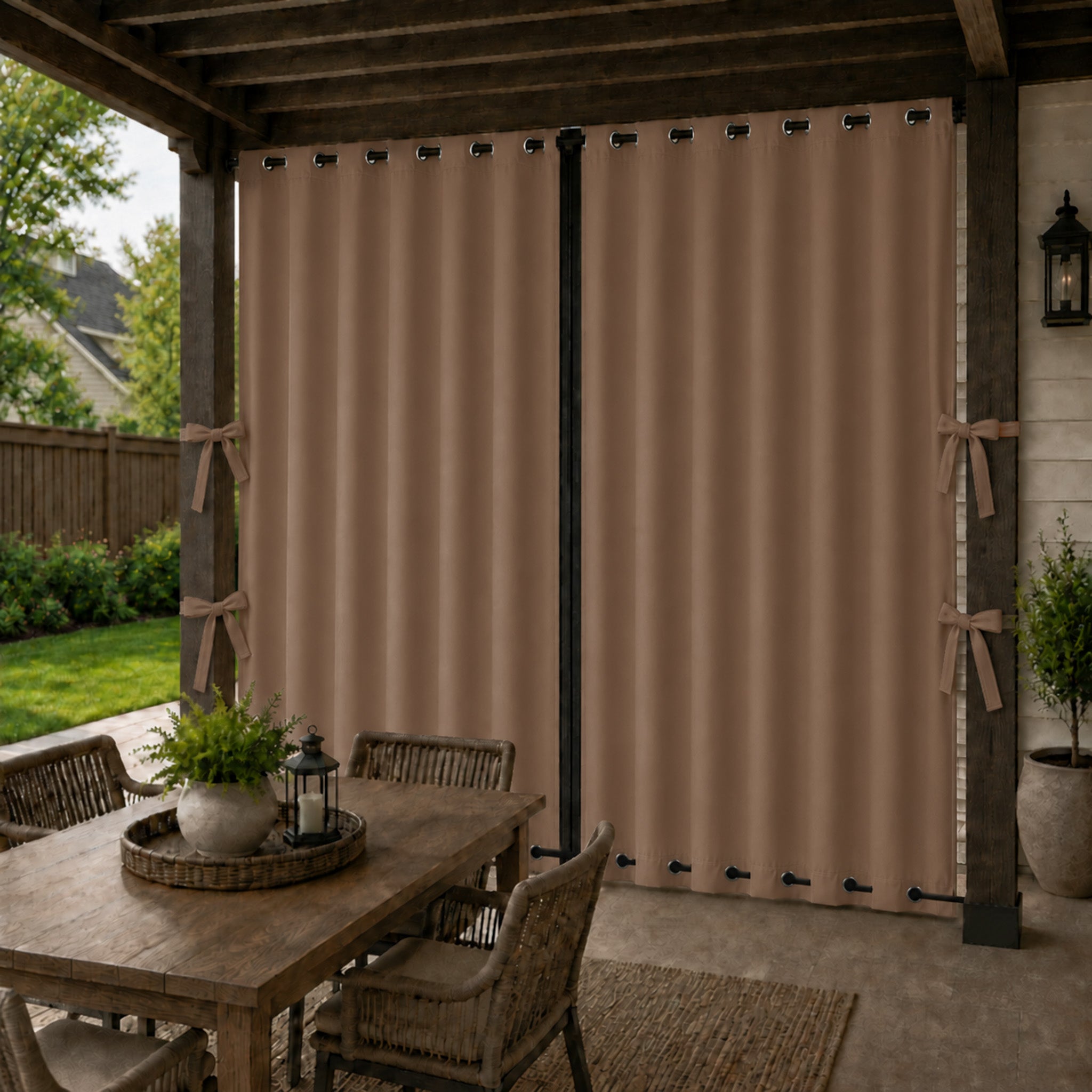 Windproof Privacy Zipper Outdoor Curtain | Outdoor Standard