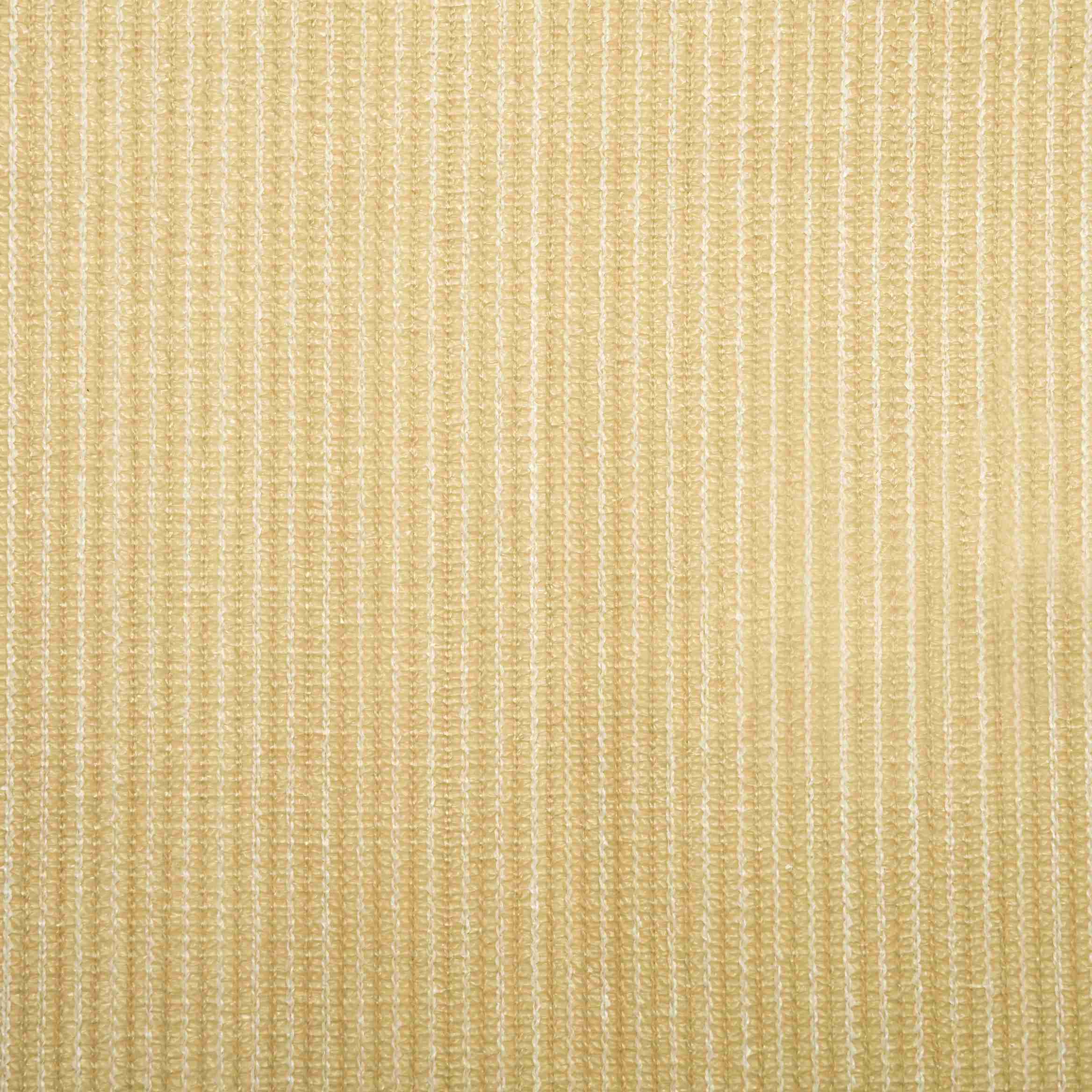 Light beige breathable HDPE sun shade sail fabric with visible woven texture, offering UV block protection for patio & pool.