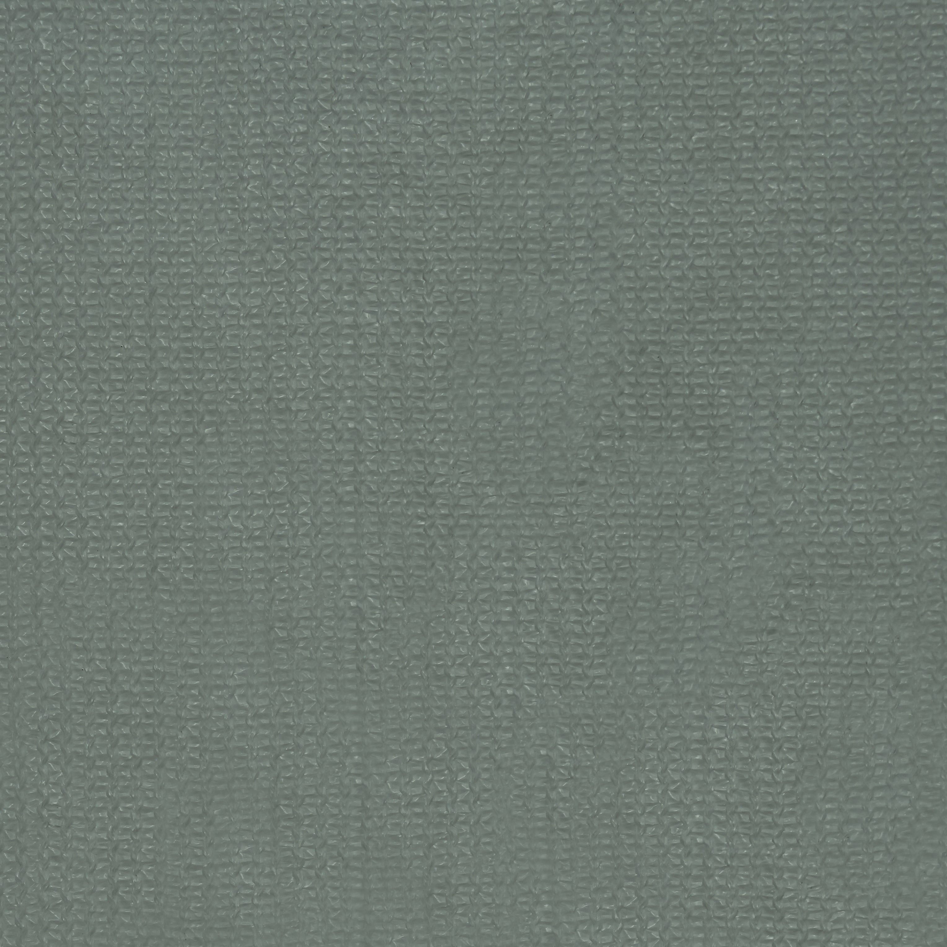 Close-up of a grey-green KGORGE HDPE shade sail fabric sample, highlighting its durable woven texture for outdoor sun protection.