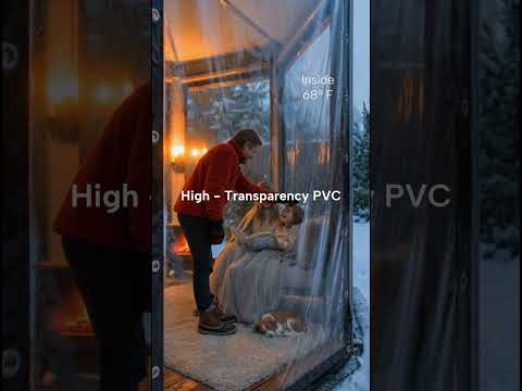 20mil Heavy Duty Outdoor Clear Tarps with Grommets PVC Insulation Shed Cloth for Patios, Porch, Screen Rooms, Gazebos