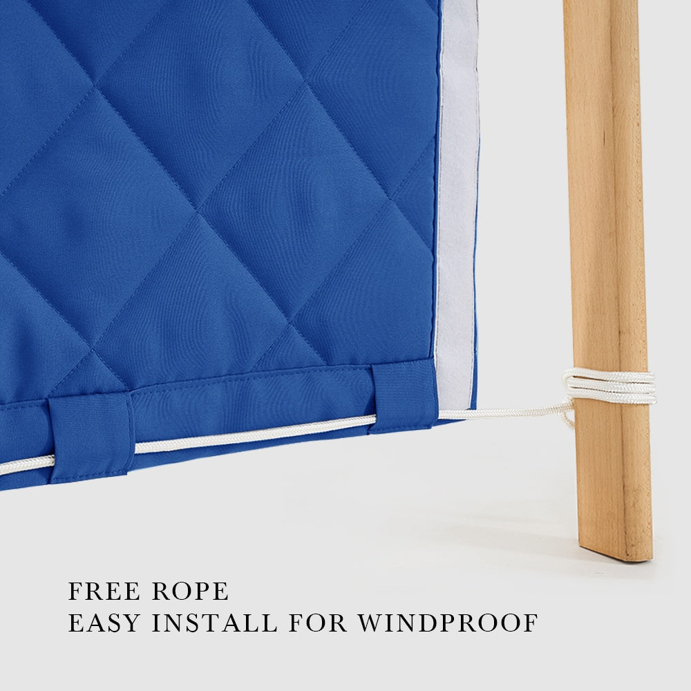 Custom Sized Waterproof Clear Tarps Thermal Insulated Curtain For Winter 1 Panel