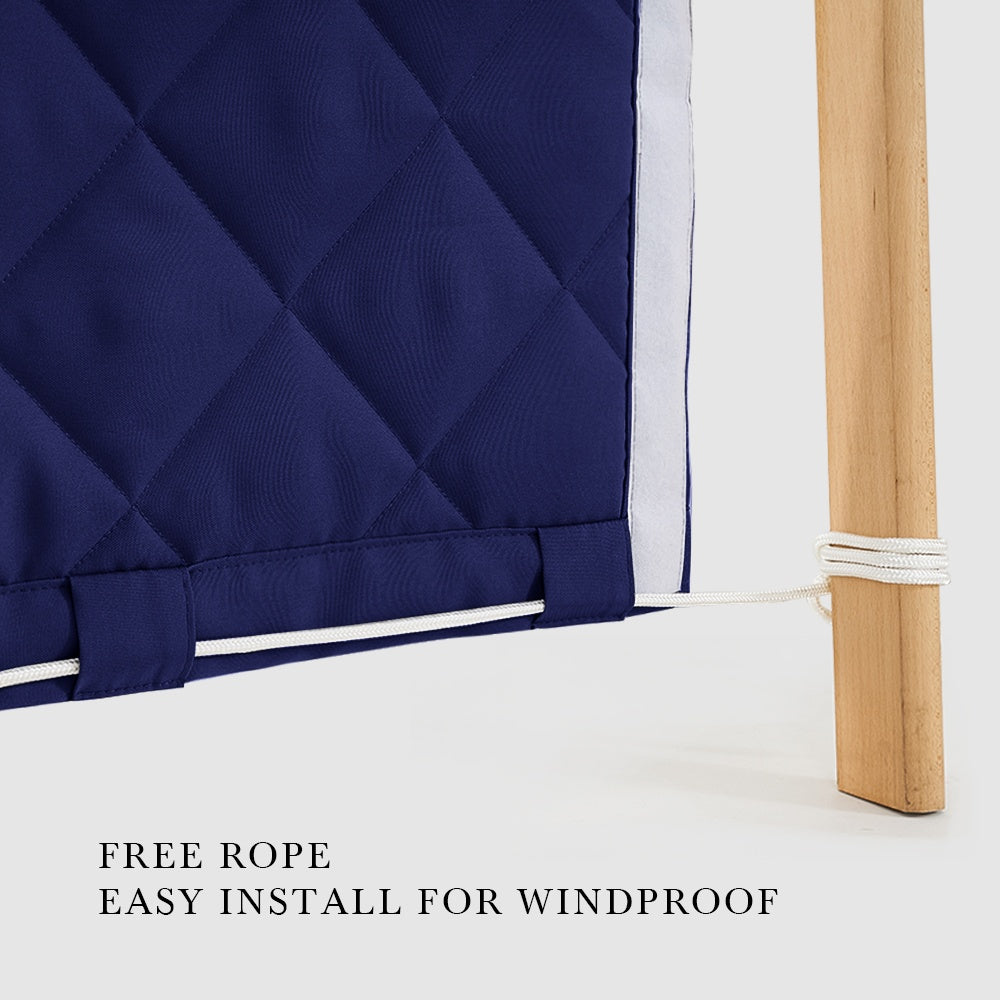 Custom Sized Waterproof Clear Tarps Thermal Insulated Curtain For Winter 1 Panel