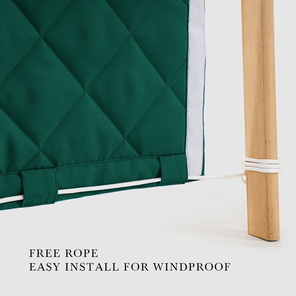 Custom Sized Waterproof Clear Tarps Thermal Insulated Curtain For Winter 1 Panel