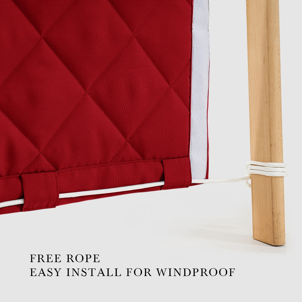 Custom Sized Waterproof Clear Tarps Thermal Insulated Curtain For Winter 1 Panel