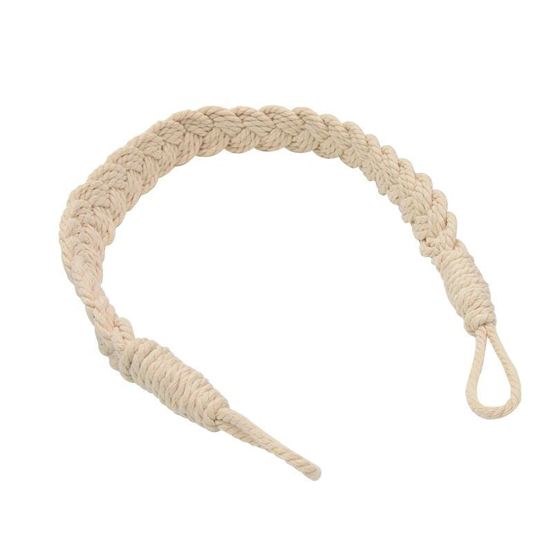1 Pc Braided Rope Curtain Tiebacks Cotton Hand Knitting Cord Vintage Style Curtain Decoration KGORGE Store