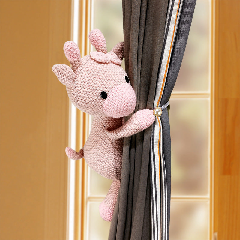 1 Pcs Cartoon Animal Doll Curtain Decoration Strap Tiebacks KGORGE Store