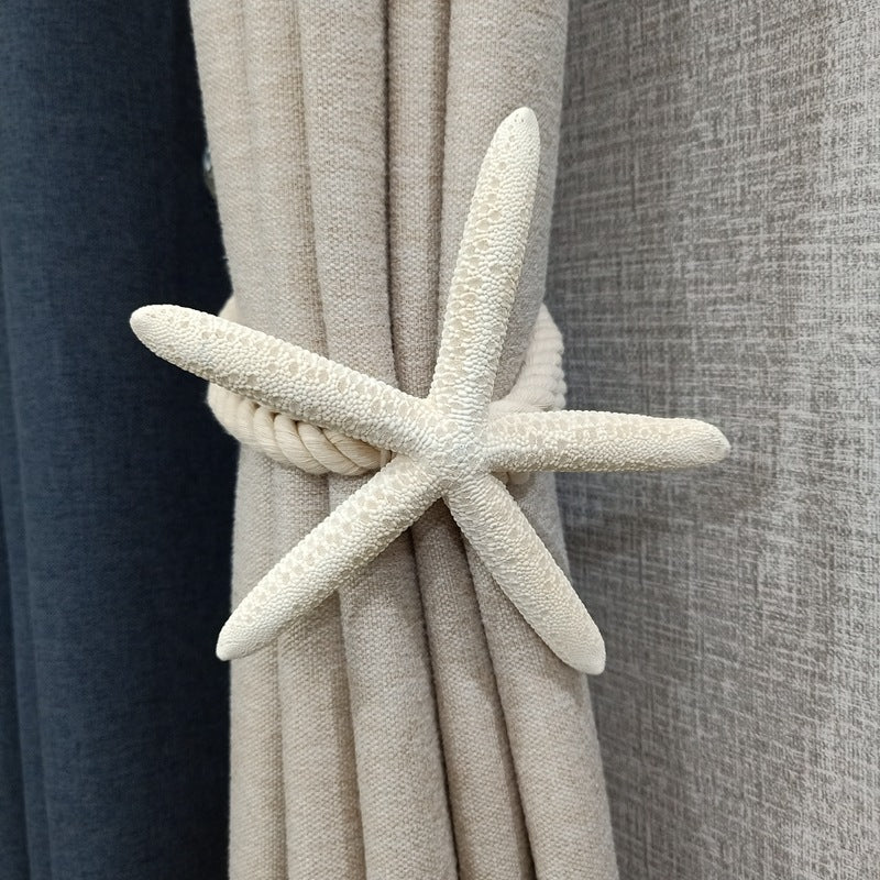 1 Pcs Natural Starfish Curtain Decoration Strap Tiebacks KGORGE Store