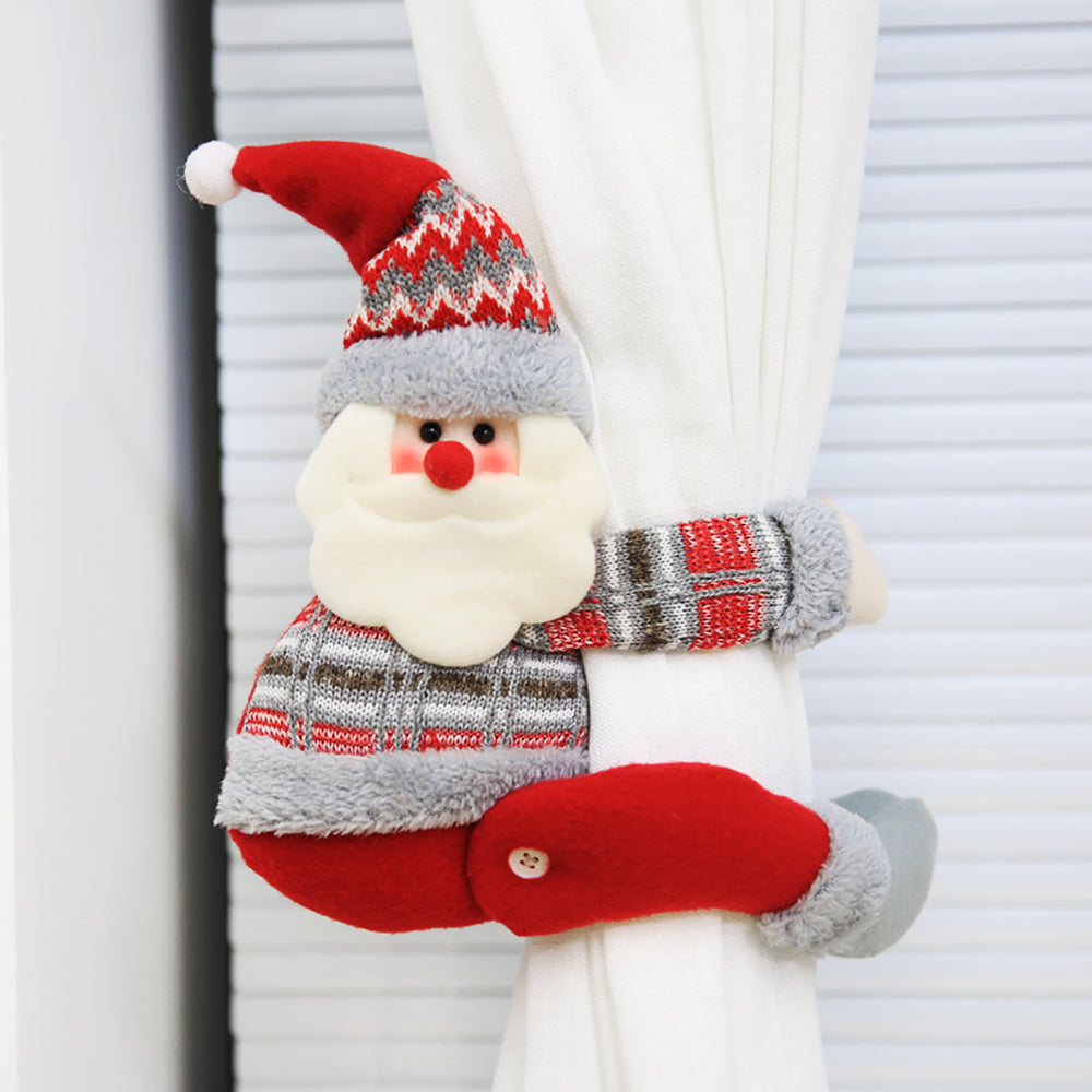 1Pc Christmas Cartoon Doll Curtain Tiebacks KGORGE Store