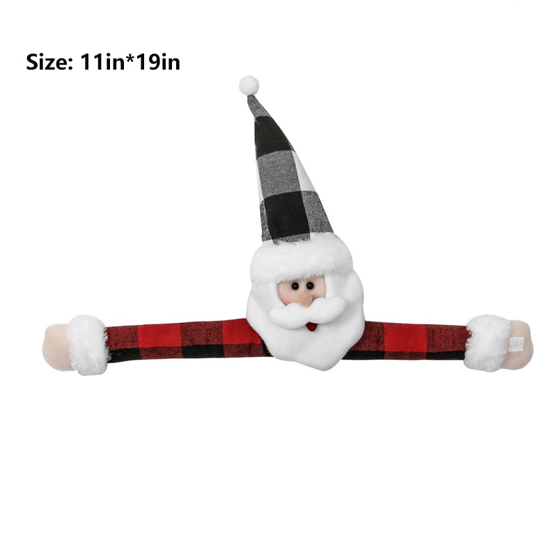 1Pc Christmas Snowman Santa Claus Doll Curtain Tiebacks Xmas Decor KGORGE Store