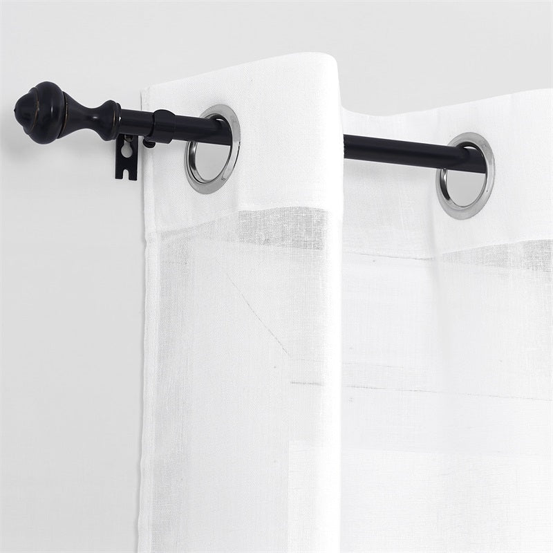 28-144 Length Adjustable Outdoor Curtain Rod Oval Final Design Decorative Drapery Rod 2 Pack KGORGE Store