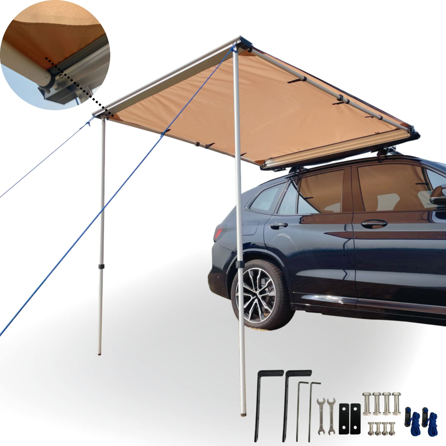 Waterproof Car Awning Camping Rooftop Tent Retractable