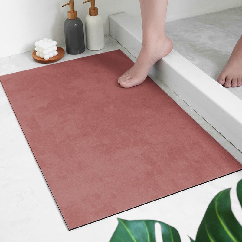 Bathroom non-slip soft floor mat diatomite strong absorbent floor mat KGORGE Store