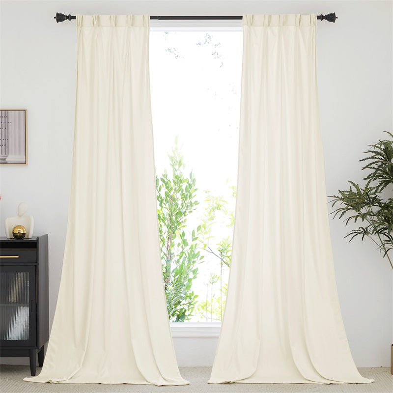 Black Velvet Curtains Pinch Pleat Curtains Thermal Insulated Privacy Luxury Curtain Panels 1 Panel KGORGE Store
