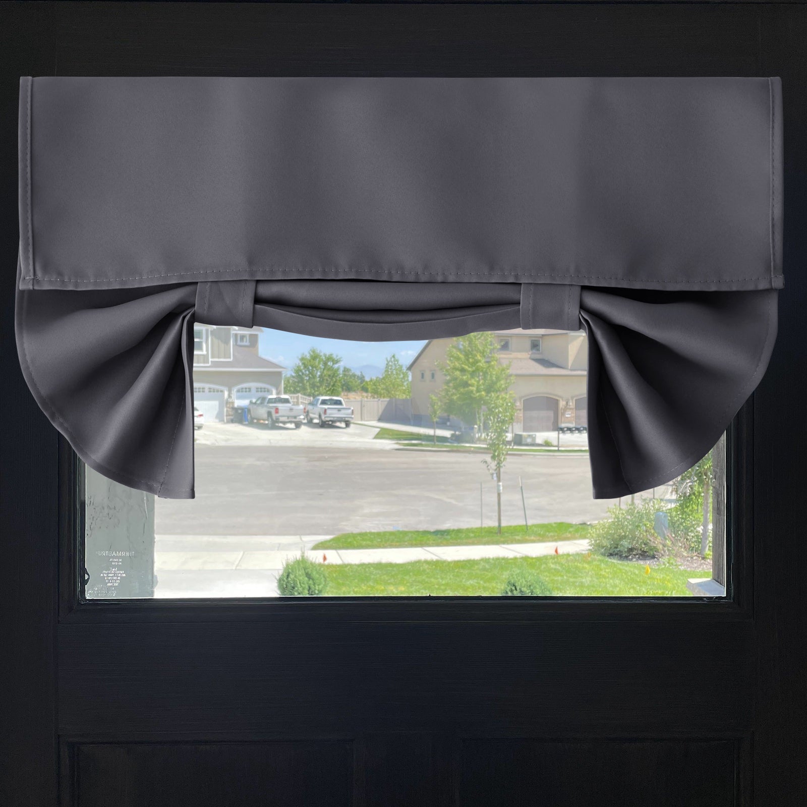 Blackout Privacy Faux Linen Curtains For Patio French Door 1 Panel KGORGE Store
