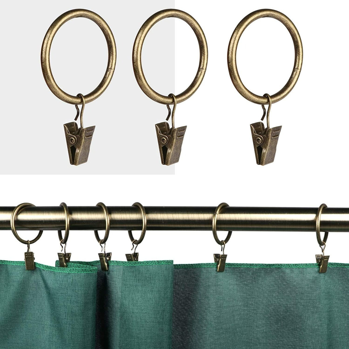 Curtain Rings with Clips 10pcs – KGORGE Store