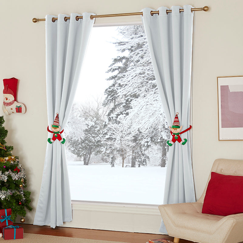 Custom Christmas Blackout Curtains Room Darkening Thermal Grommet Drapes KGORGE Store