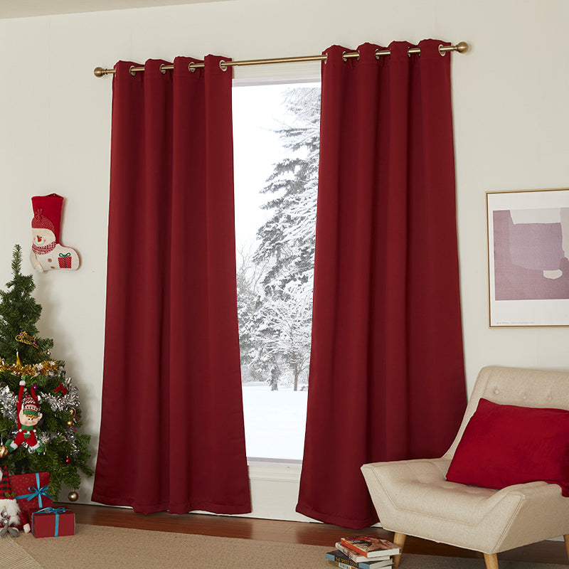 Custom Christmas Blackout Curtains Room Darkening Thermal Grommet Drapes KGORGE Store