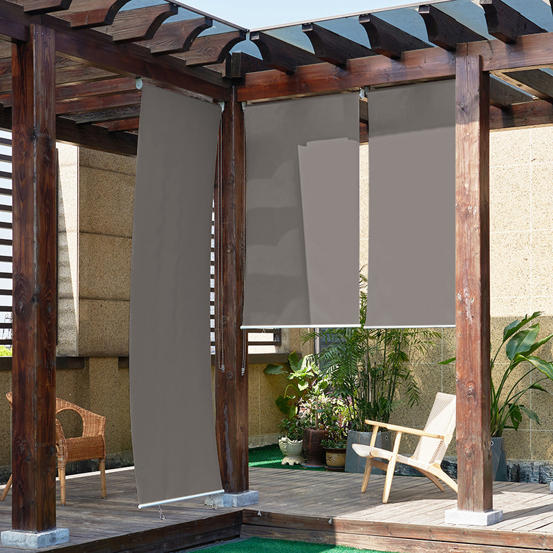 Custom Size Outdoor Solar Shades for patio / porch KGORGE Store