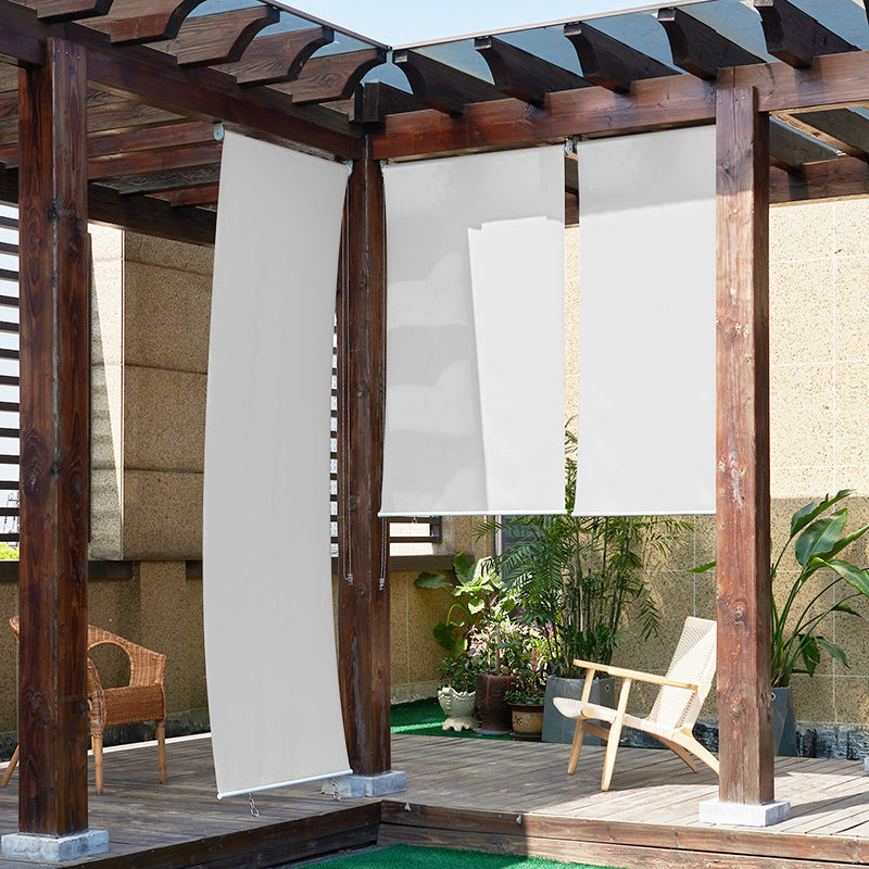Custom Size Outdoor Solar Shades for patio / porch KGORGE Store