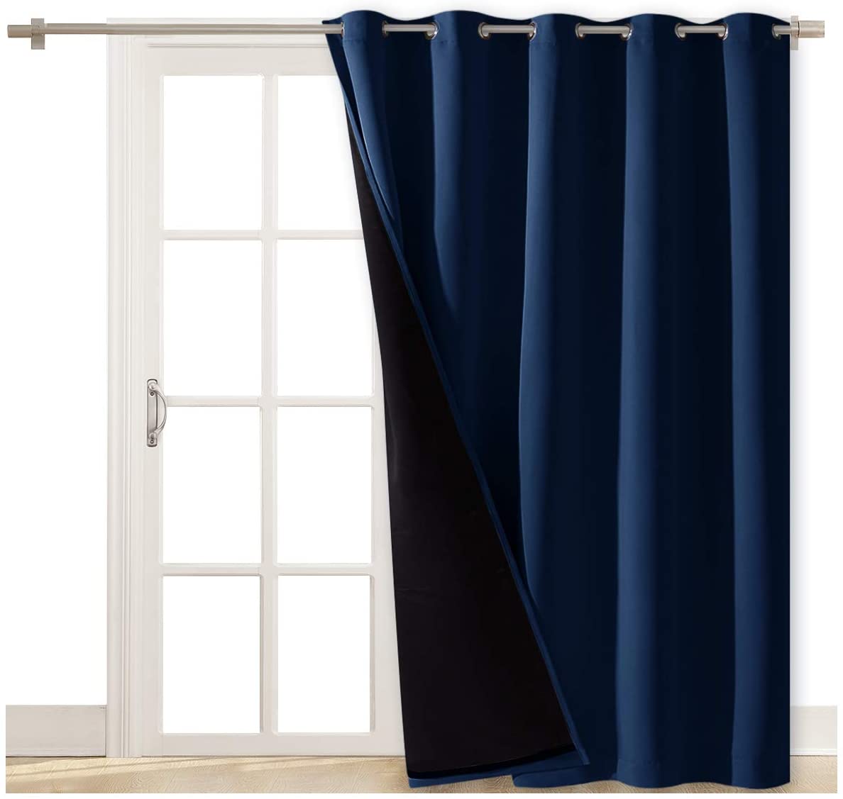 Double Layer Grommet Noise Reducing Blackout Curtains For Living Room And Bedroom 1 Panel KGORGE Store