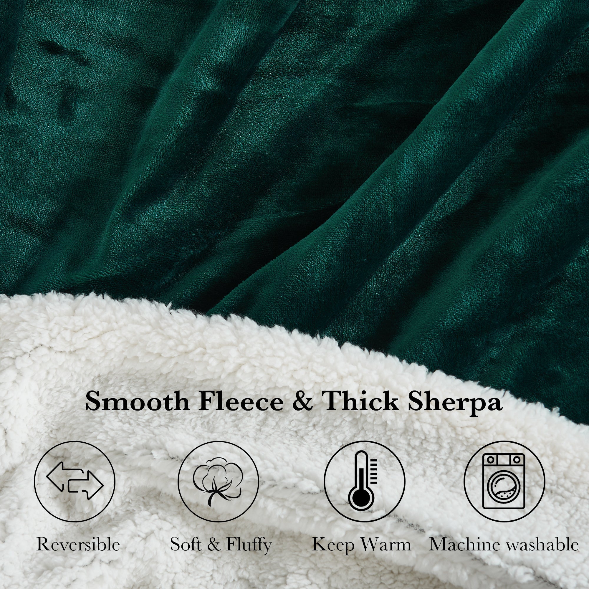 Dual Sided Warm Thick Plush Blankets Super Soft Sherpa Blanket for Bed Sofa Chair Travel for Christmas KGORGE Store