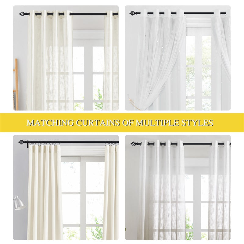 Extra-long Class Twisted Cage Final Design Decorative Outdoor Curtain Rod KGORGE Store