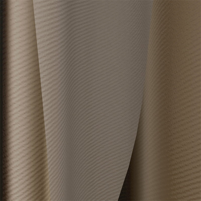 Geometric Print Grommet Blackout Beige Curtains For Living Room And Bedroom 1 Pair KGORGE Store