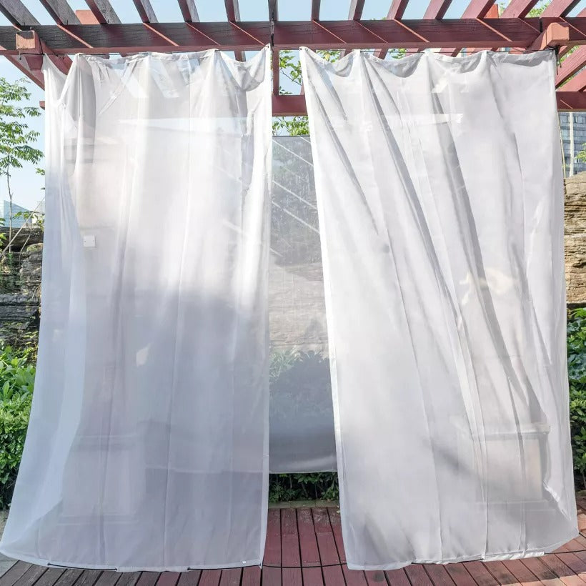 Grommet & Back Tab Privacy Decorative Outdoor Sheer Mosquito Netting Curtains 1 Panel KGORGE Store