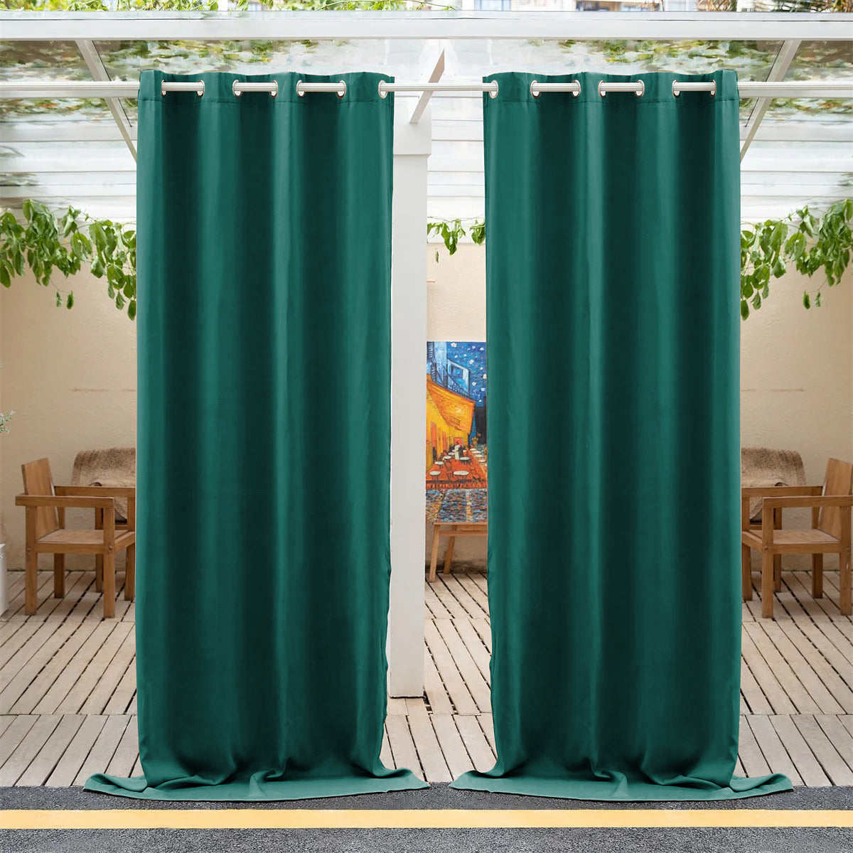 Grommet Waterproof Privacy Extra Wide 120,140,150inch Outdoor Curtains for Patio 1 Panel KGORGE Store