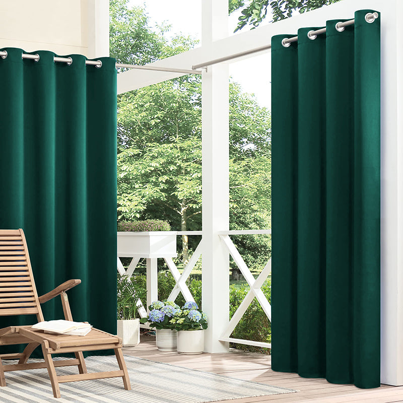 Grommet Waterproof Thermal Insulated Outdoor Curtains For Patio 1 Panel KGORGE Store