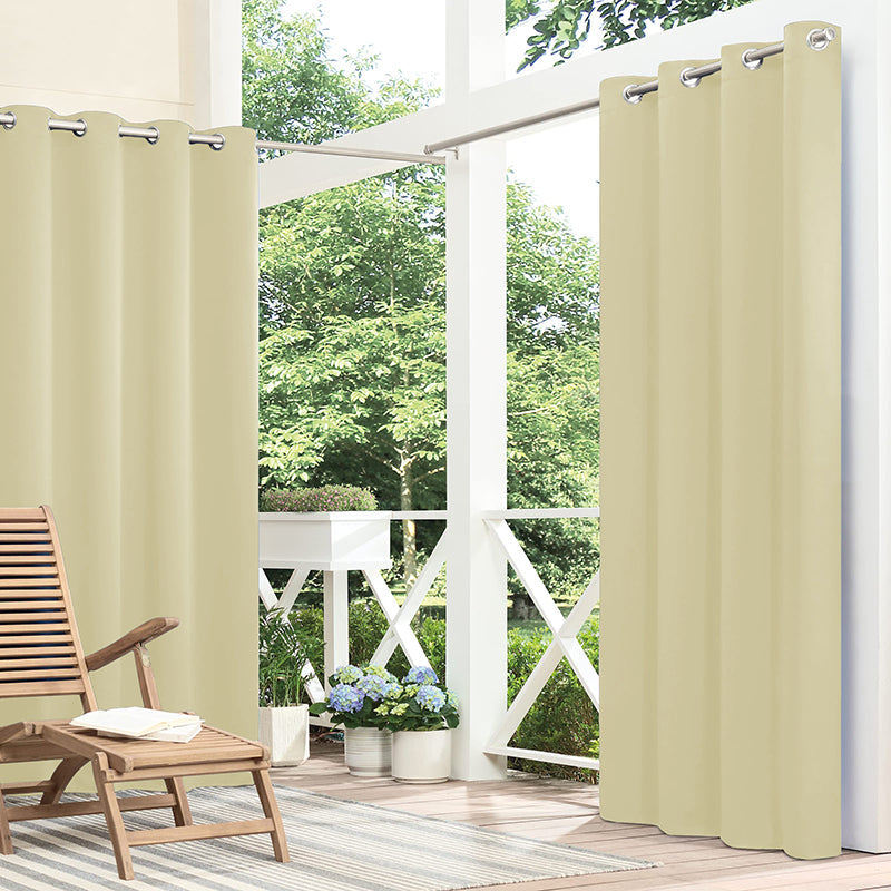 Grommet Waterproof Thermal Insulated Outdoor Curtains For Patio 1 Panel KGORGE Store