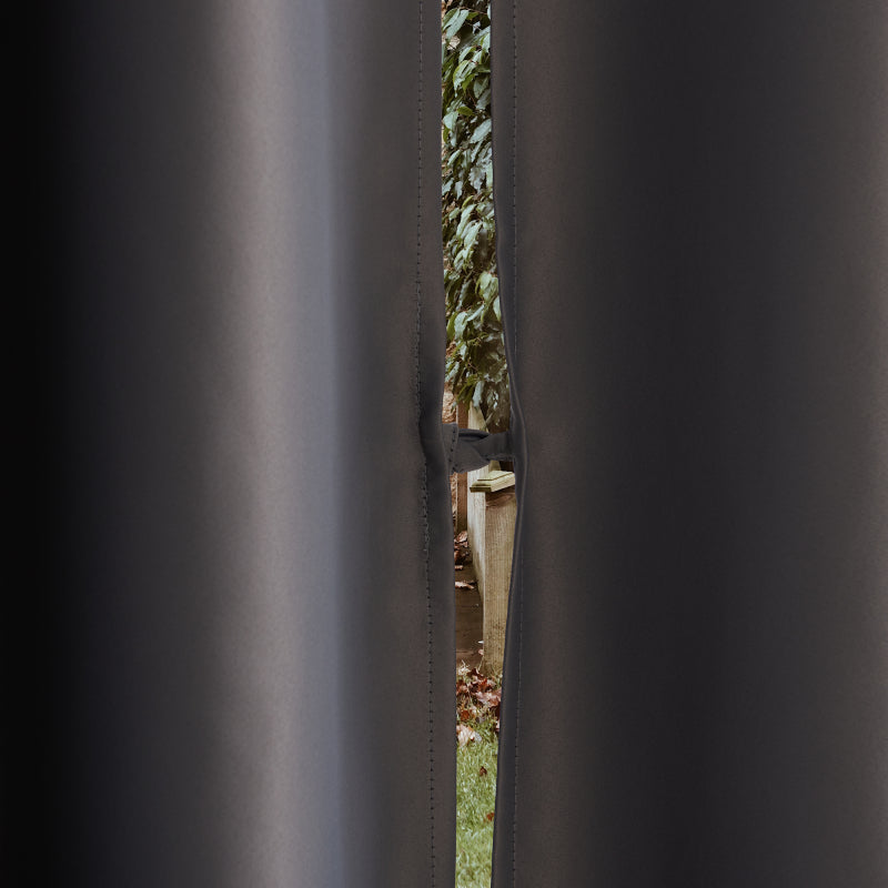 Extrawindproof Grommet Top Waterproof Weighted Outdoor Curtain for