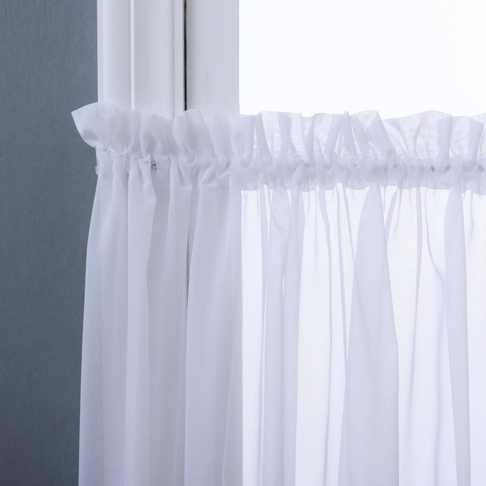 KGORGE 1 Panel Wide 100 Inches Extra Wide Sheer Voile Window Curtains KGORGE Store