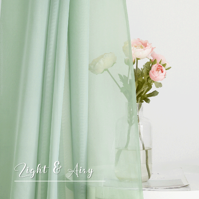 KGORGE 60 Inches Wide Home Decorative Window Scarf Sheer Curtain KGORGE Store