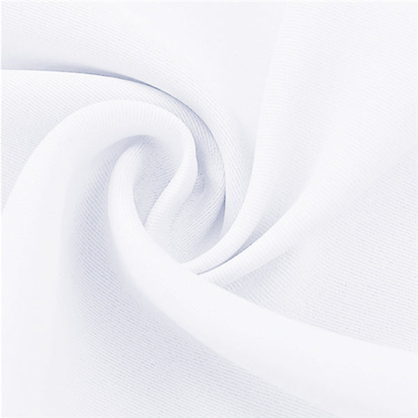 KGORGE white blackout outdoor curtain fabric swatch, showcasing durable texture and rich folds for shade solutions.