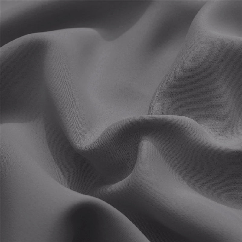 KGORGE dark grey outdoor curtain fabric sample, showcasing its high-performance, fade-resistant, and weatherproof texture.