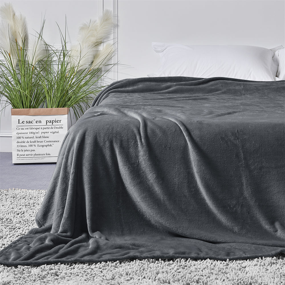 KGORGE Fleece Bed Blanket Super Soft Flannel Fuzzy Luxury Plush ...