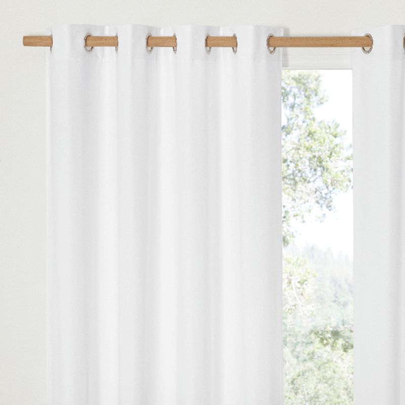 KGORGE Linen Cotton Solid Blackout Curtain Privacy Drapes 2 Panels KGORGE Store