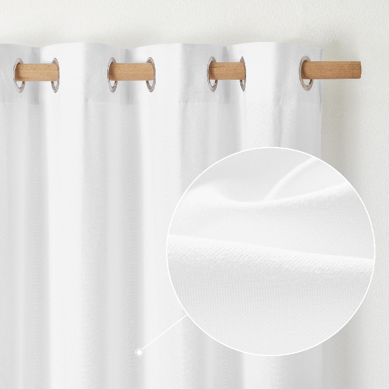 KGORGE Linen Cotton Solid Blackout Curtain Privacy Drapes 2 Panels KGORGE Store
