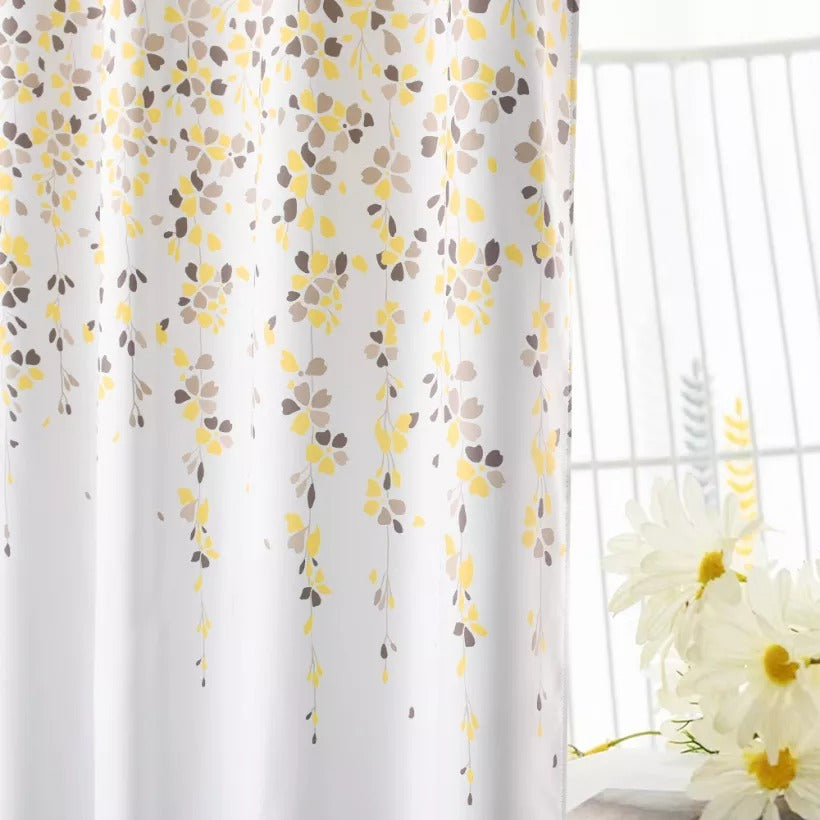 Ombre Grommet Waterproof Privacy Blackout Outdoor White Curtains  For Patio, Gazebo, Pergola And Porch 1 Panel KGORGE Store