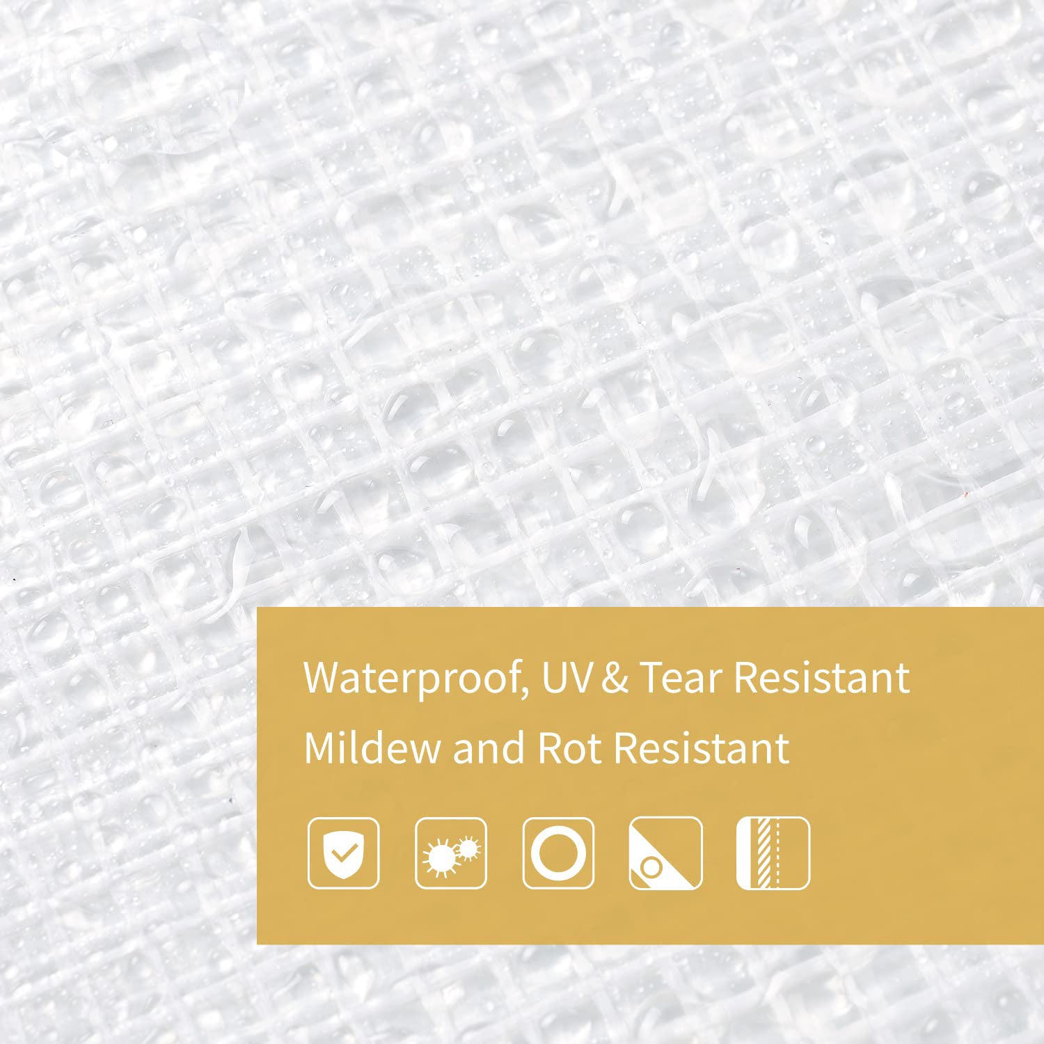 Outdoor Clear Tarps PVC Rain Cover for Patios, Porch, Screen Rooms, Gazebos KGORGE Store