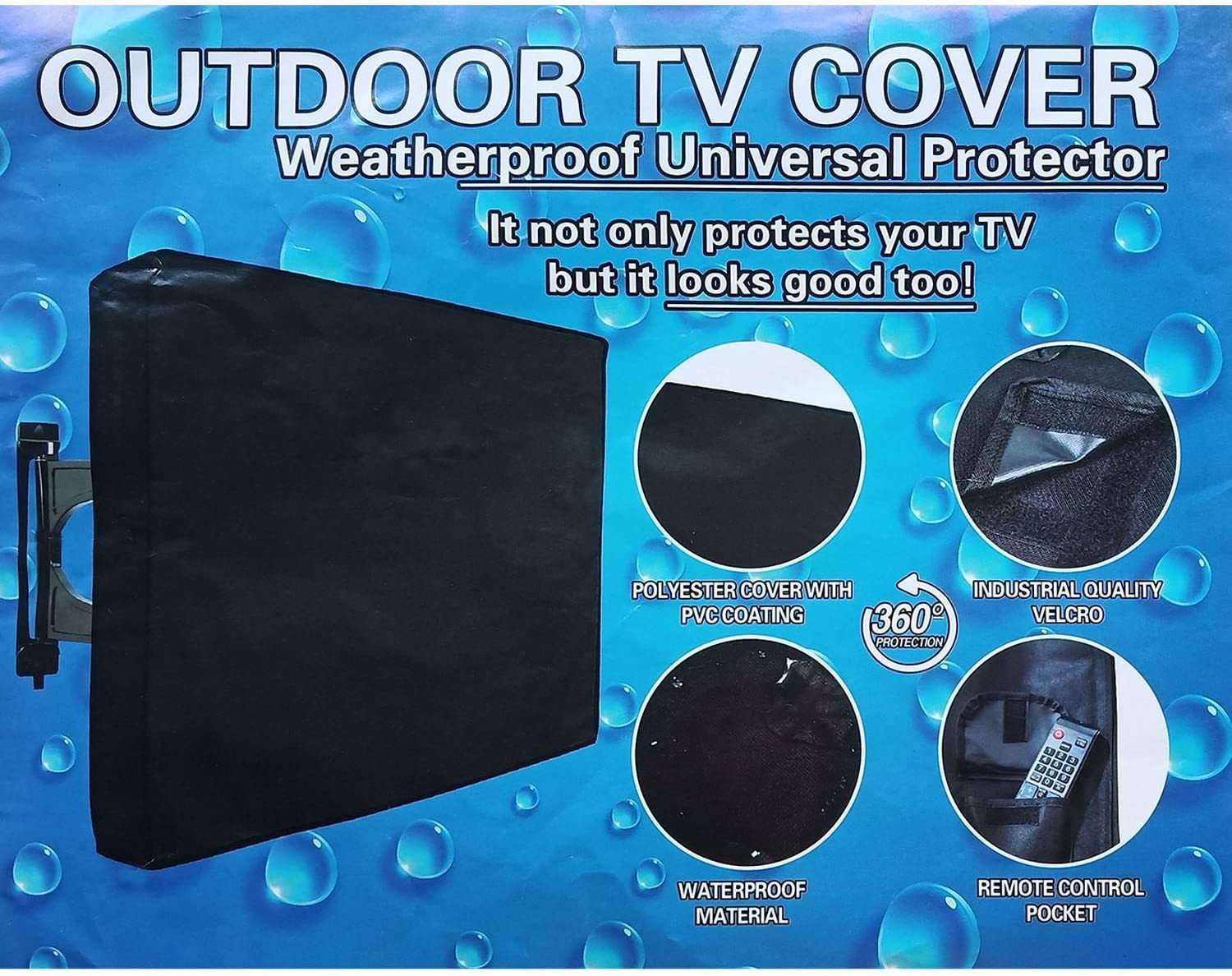 Outdoor Courtyard 600D Encrypted Oxford Cloth Waterproof and Dustproof Sunscreen Outdoor TV Cover KGORGE Store