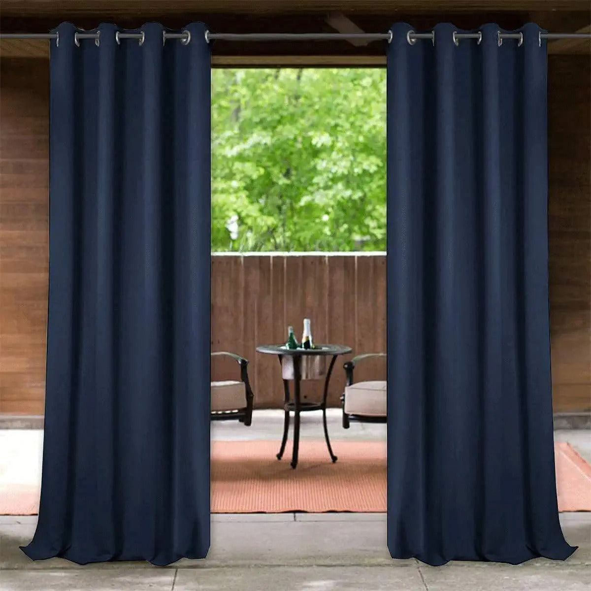 Outdoor Curtain Waterproof Grommet Top Patio Curtain 1 Panel KGORGE Store