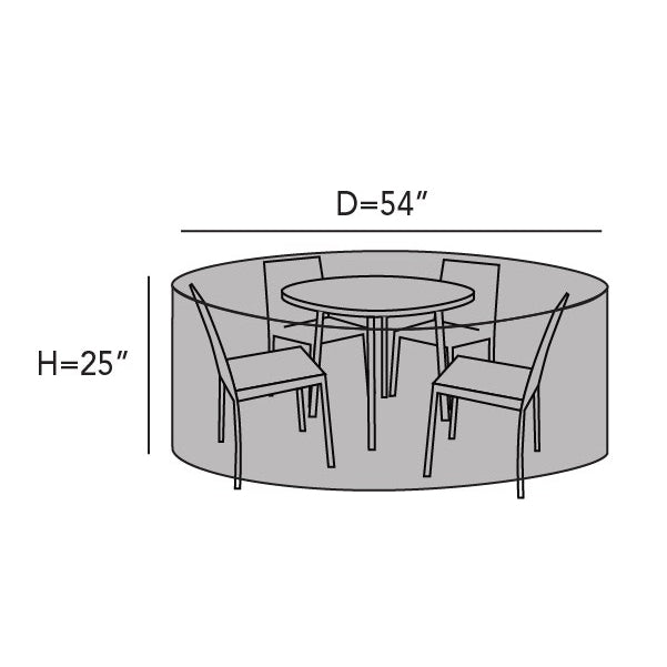 Outdoor Round Dining Table/Chair Set Cover Waterproof Dustproof Covered For Patio KGORGE Store