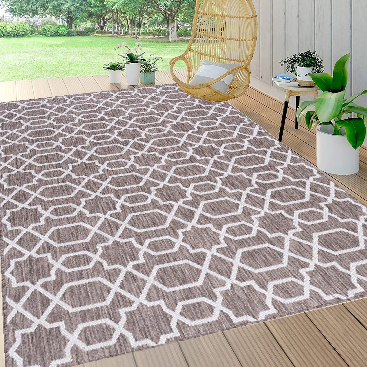 Outdoor Rug for Patio, Deck, Backyard KGORGE Store