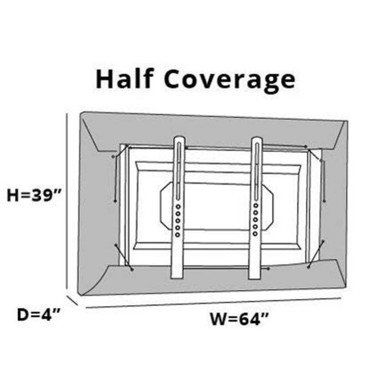 Outdoor TV Cover Waterproof Half Cover KGORGE Store
