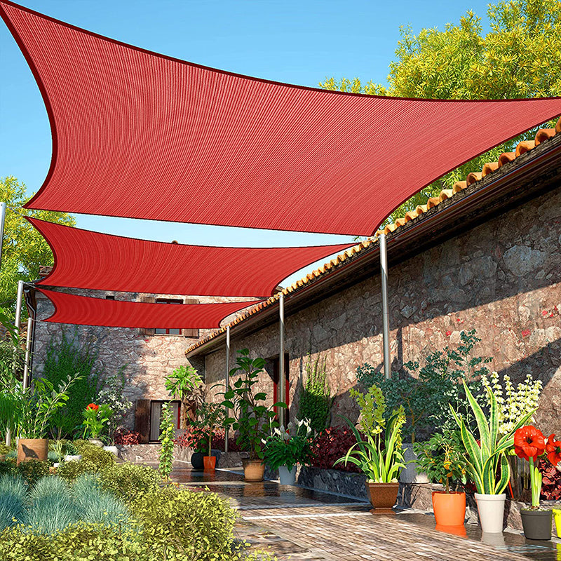 Outdoor Waterproof Sun Shade Sail Opaque Privacy Protection Canopy Rectangle UV Block for Garden KGORGE Store